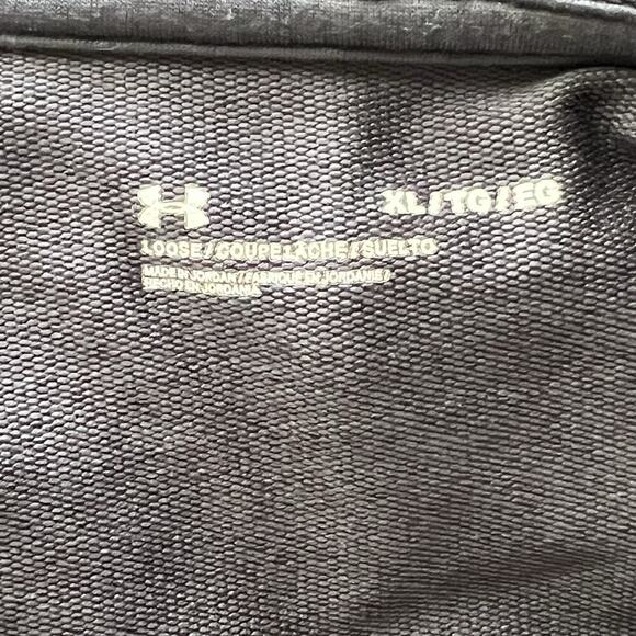 Under Armour Heatgear Shirt Top Black Pullover Hoodie Loose Mesh Workout Sz XL - Picture 8 of 12